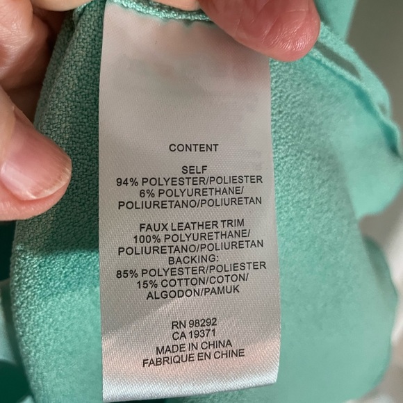 Tibi NWT Mica Crepe Dress with Buckle Detail, Shirred Neck NYC Designer‎ - Picture 8 of 10